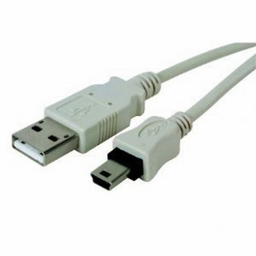 kenable USB 2.0 Certified Shielded A to Mini-B 5 pin Data & Power Cable 1.8m