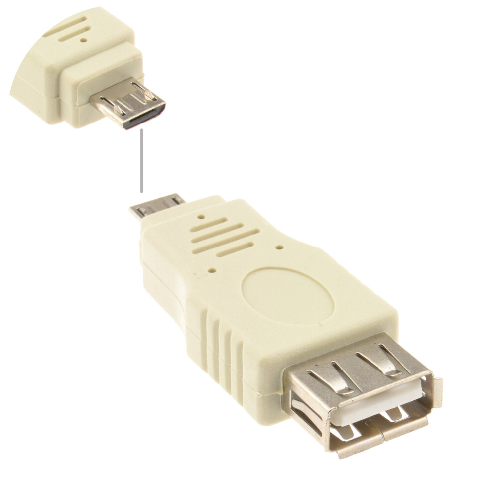 kenable USB 2.0 A Type Socket to USB Micro B 5 Pin Plug Male Adaptor Converter