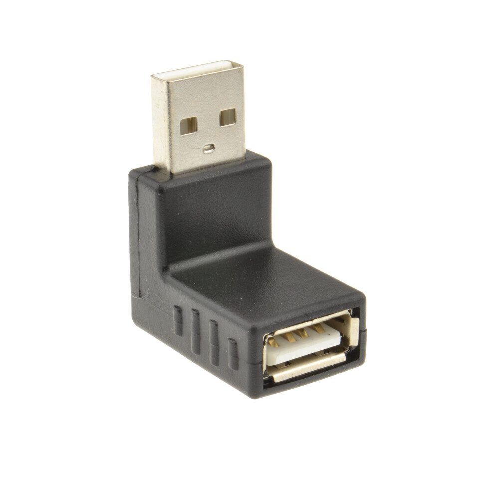 kenable USB 2.0 Right Angle Adapter Male to Female 90 Degree Bend