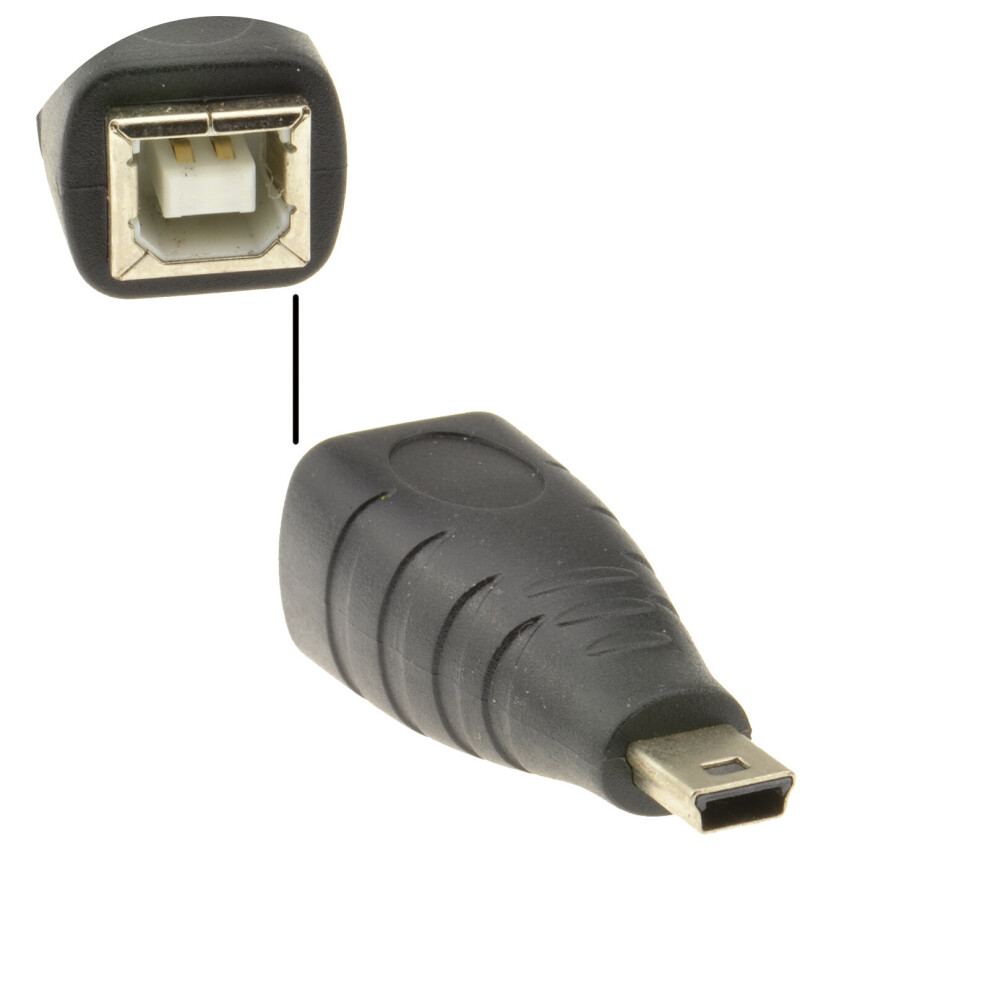kenable USB 2.0 Printer B Type Female Socket to 5 pin Mini B Male Plug Adapter