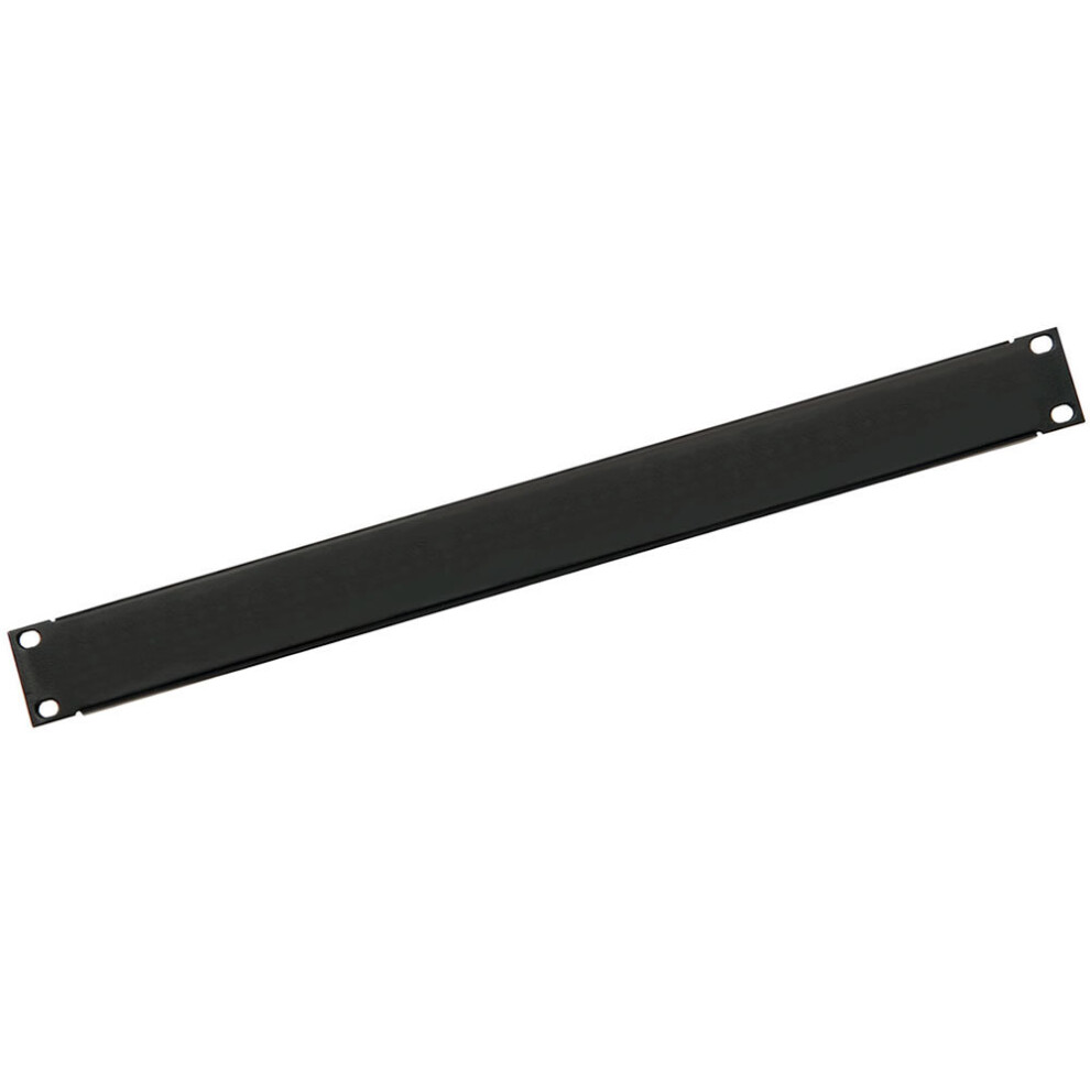 Kenable Blanking Plate Solid 1U For Comms Data Cabinet Rack 19 Inch Black