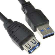 kenable USB 3.0 SuperSpeed Extension Cable, Type A Male to Female, Black, 2m | 3405
