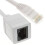 kenable Network CAT6 UTP Ethernet RJ45 Extension Male/Female Cable White  1m 1