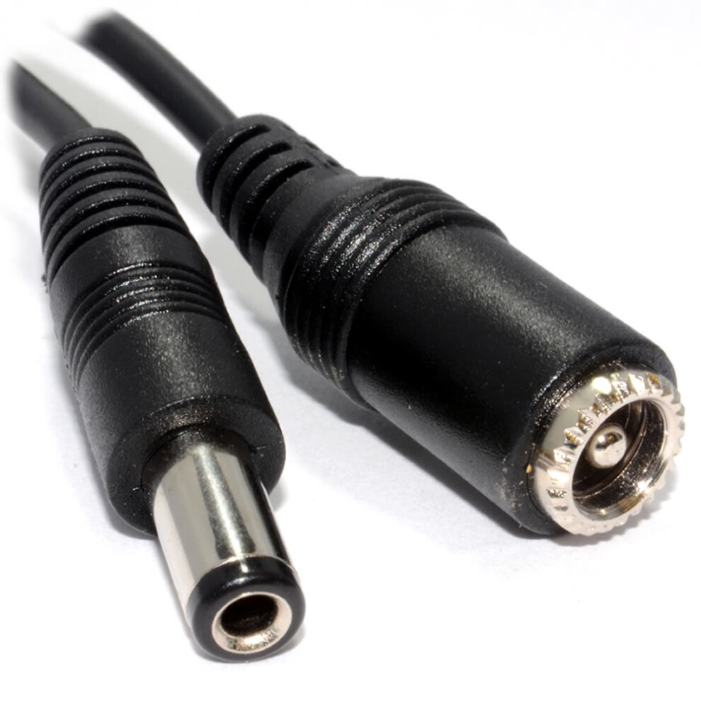 kenable 5.5 x 2.5mm DC Power Plug to Socket CCTV Extension Lead Cable 10m