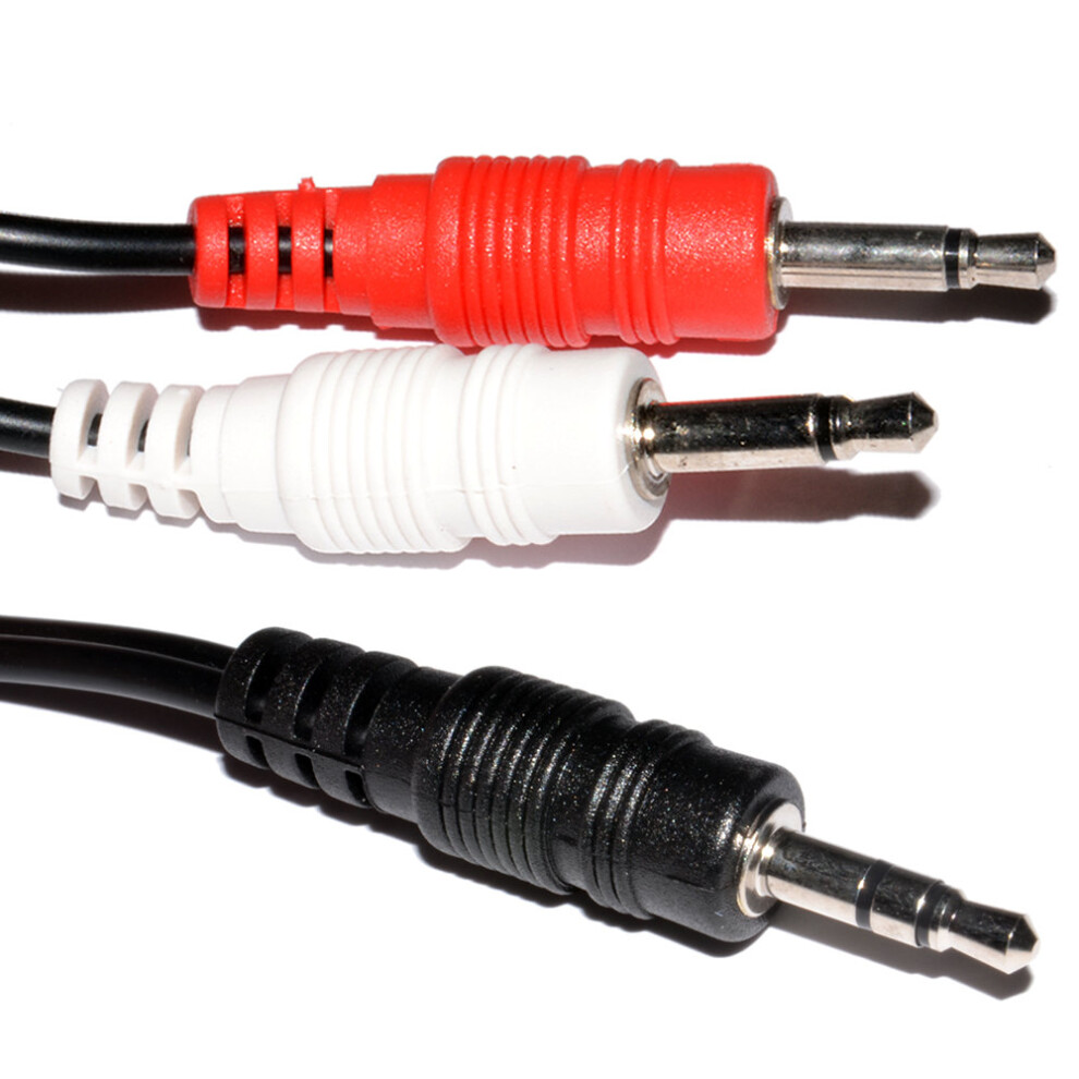 Kenable 3.5Mm Stereo Jack To Twin Mono 3.5Mm Jack Plugs Ofc Audio Cable 2M