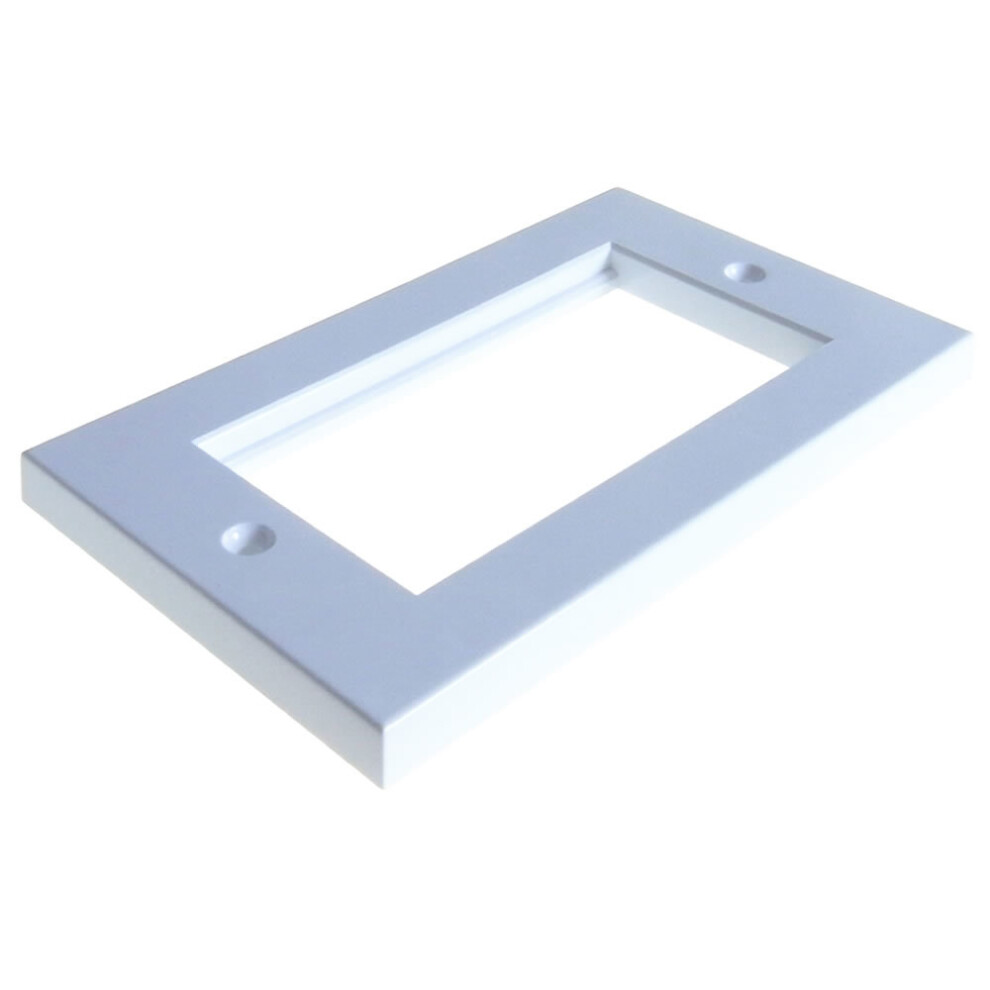 Faceplate 4 Port Low Profile Double Gang 146 X 86Mm For Rj45 Modules 5055383436767