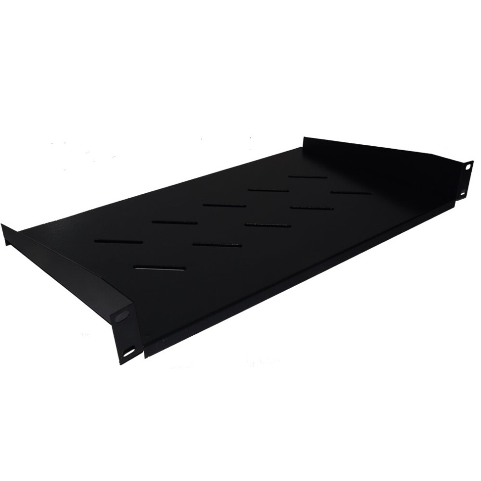 kenable Fixed Cabinet Cantilever Shelf 250mm Deep Universal Black for 19 Rack