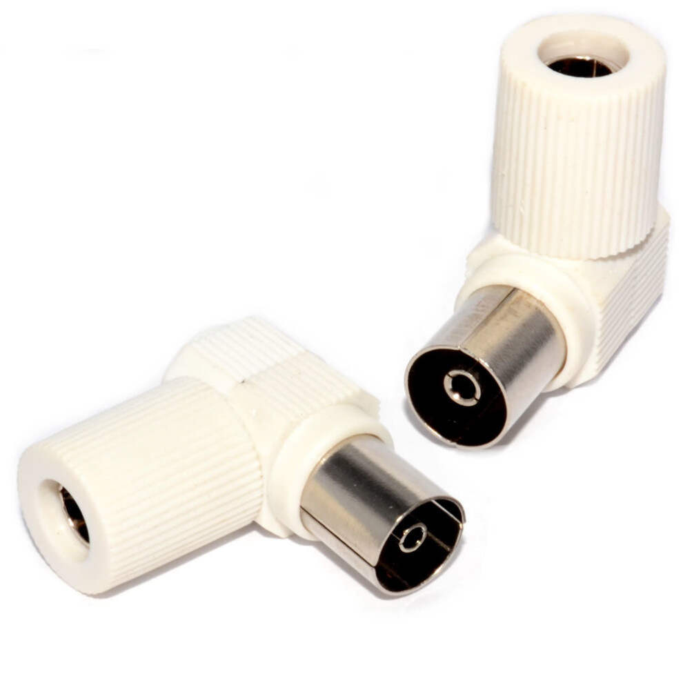 Kenable Rf Coax Right Angle Socket For Tv Aerial Cables - Freeview Hd Compatible