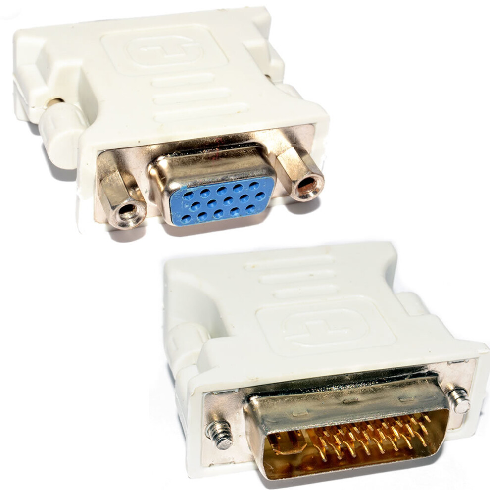 Kenable Dvi Adapter Dvi-I 24 + 4 Pin To Vga Svga Female Hd15 Socket