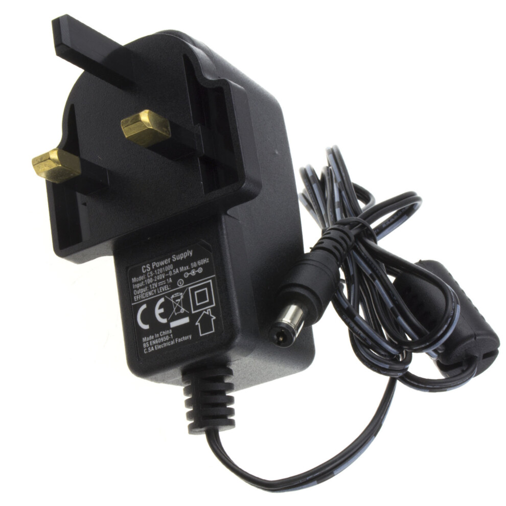 kenable CCTV Camera 12V 1A 1000mA PSU 2.1mm DC Plug UK Power Supply