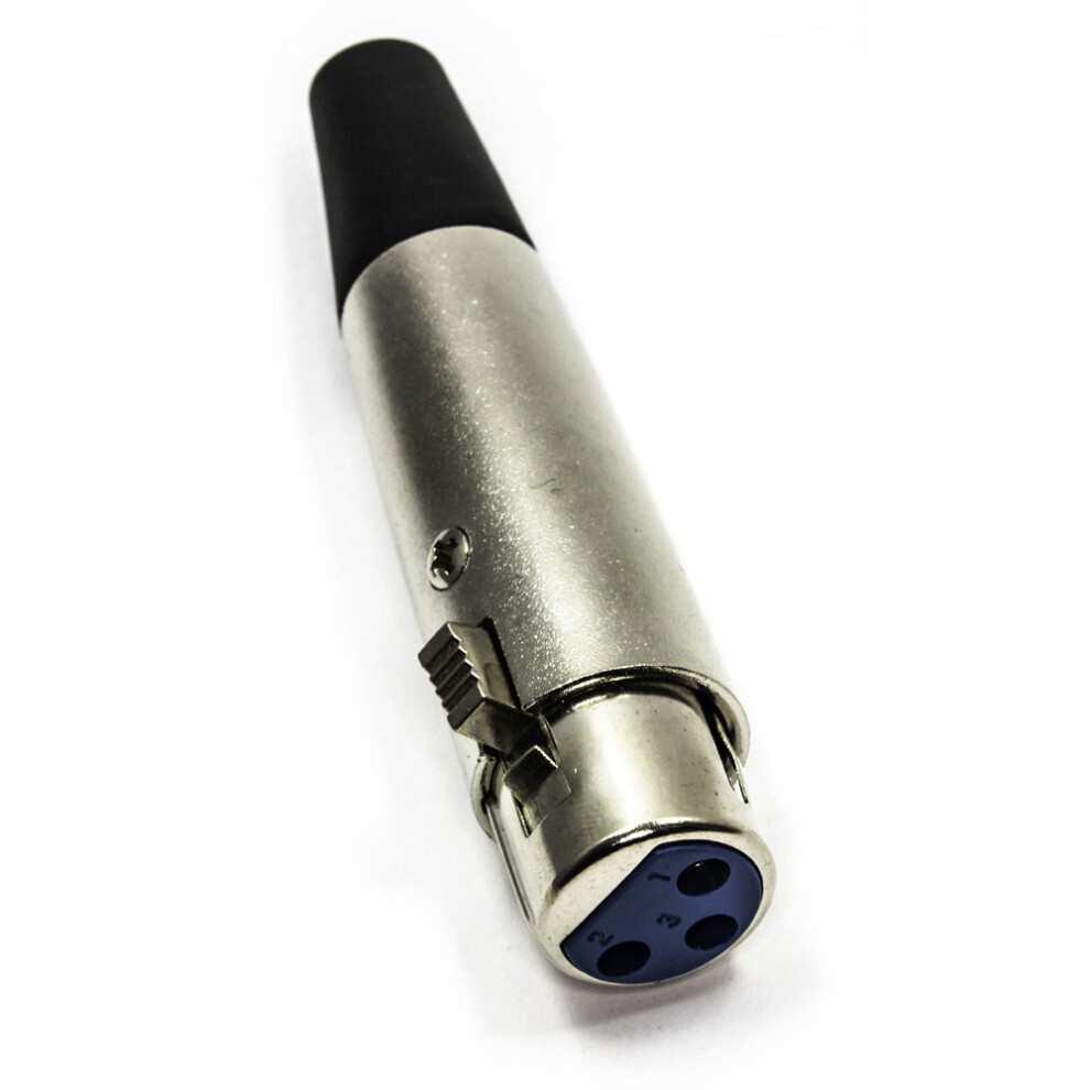 kenable XLR Female Socket Holes Connector Plug   Solder Yourself