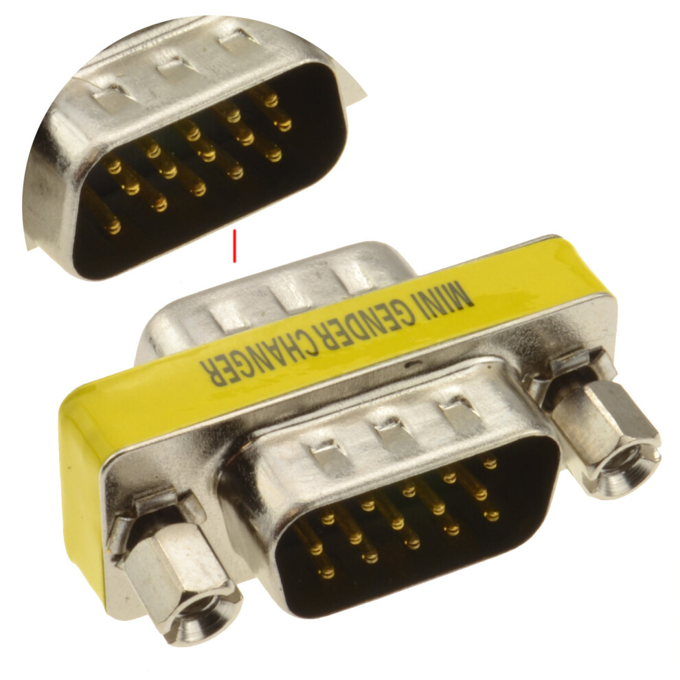 kenable Gender Changer   HD15  15pin  SVGA VGA Coupler Male to Male