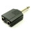 kenable kenable 6.35mm Mono Jack Plug to Twin 6.35mm Mono Jack Socket Splitter Adapter 1