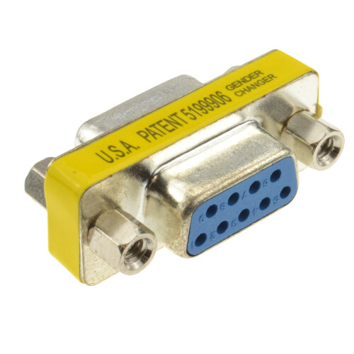 kenable Gender Changer 9 pin Female to Female Serial Coupler RS232
