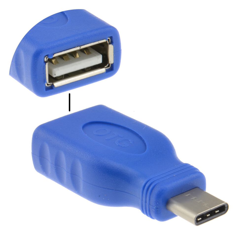 kenable USB 3.1 Type C Male to USB 2.0 Type A Female Socket Adapter with OTG