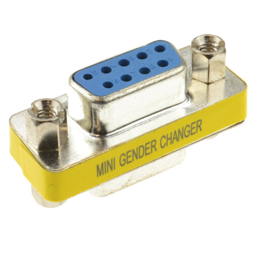 kenable Gender Changer 9 pin Female to Female Serial Coupler RS232