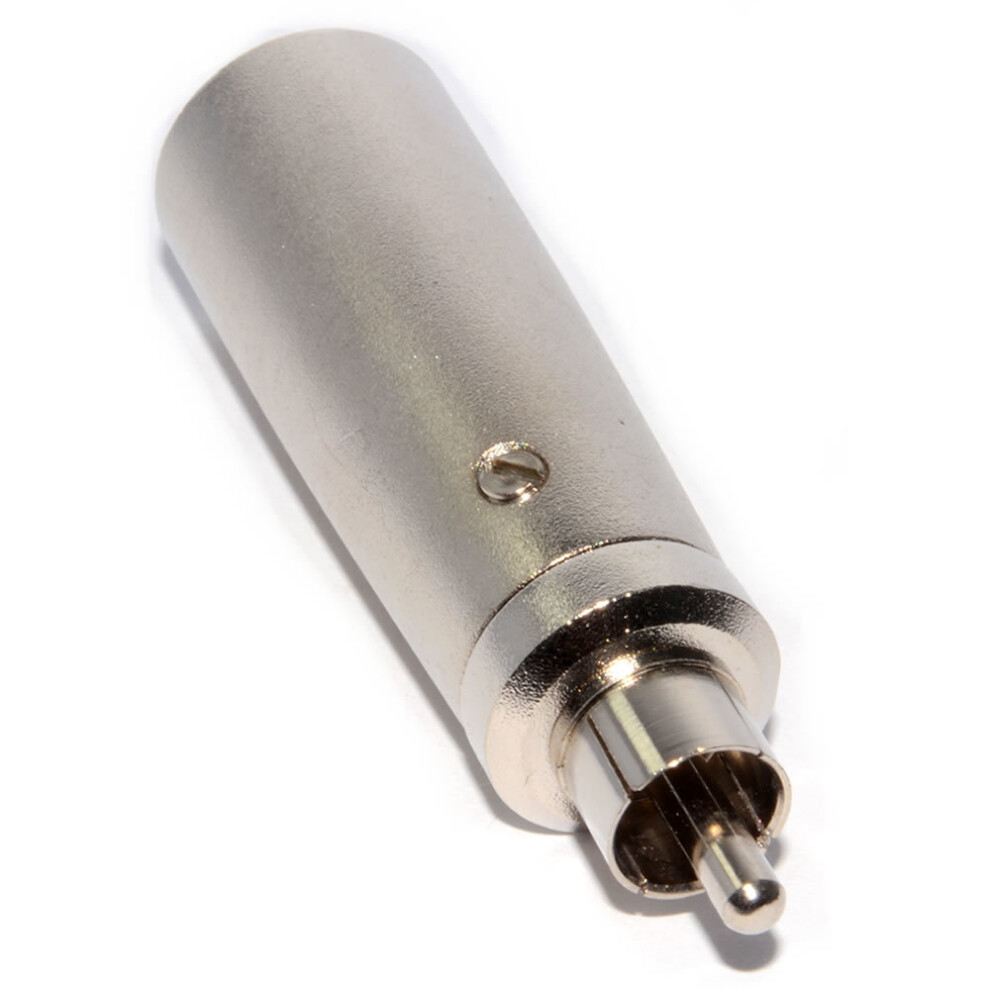 Kenable Nickel 3 Pin Xlr Male To Rca Phono Plug Adapter