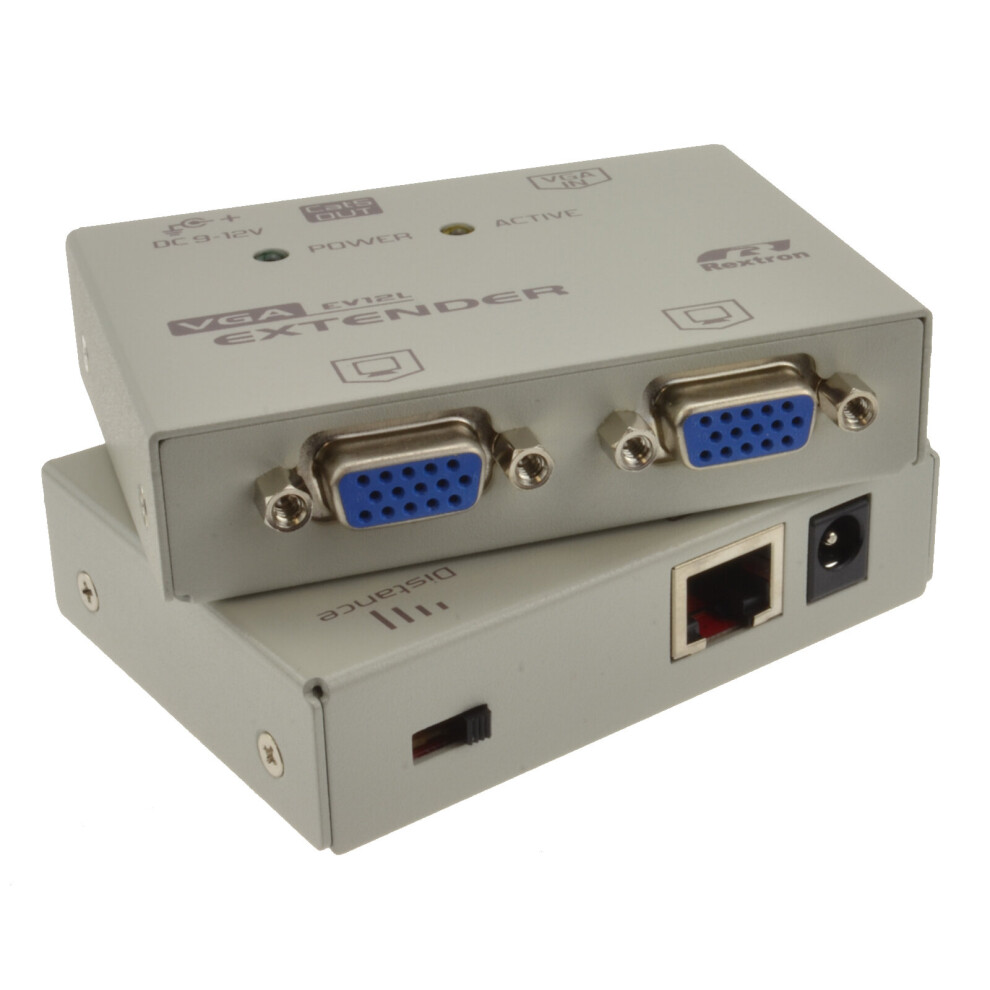 kenable Rextron VGA SVGA Cat5 LAN Powered Extender Splitter upto 150m
