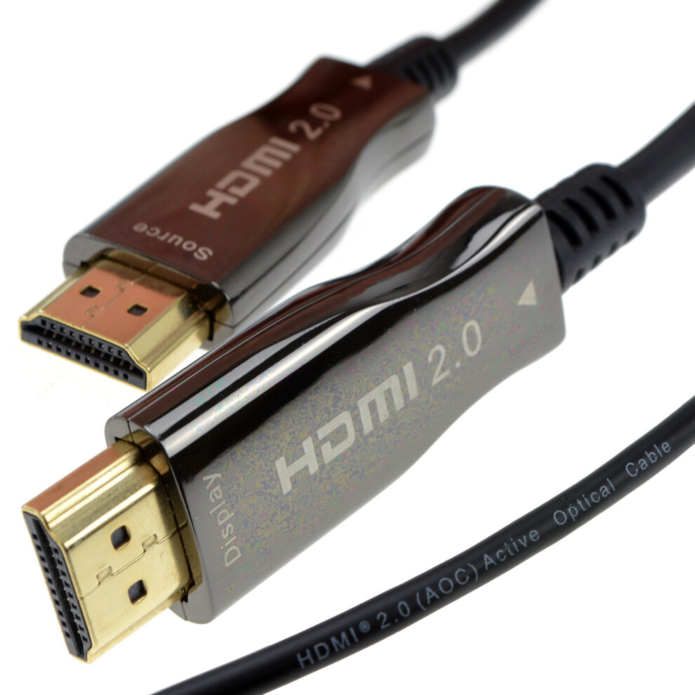 kenable Long HDMI Active Optical Cable AOC HDR 18Gbps 4K 60Hz 2160P  15m