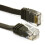 kenable FLAT CAT6 Ethernet LAN Patch Cable Low Profile GIGABIT RJ45  4m BLACK 1