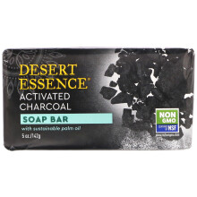 Desert Essence, Zeep Bar, Geactiveerd Koolstof, 5 oz (142 g)