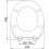 EUROSHOWERS (Blue) Glitter Toilet Seat 2