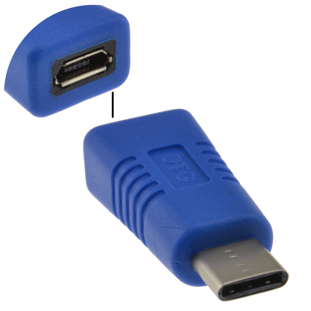 kenable USB 3.1 Type C Male to USB 2.0 Micro B Female Socket Adapter with OTG