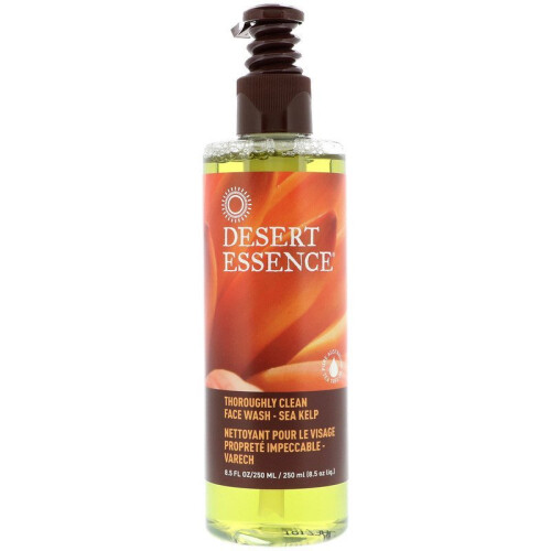 Desert Essence, Thoroughly Clean Face Wash, Zeealgspoeling, 8,5 fl oz (250 ml)
