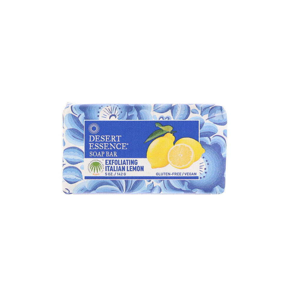 Desert Essence , Soap Bar, Exfoliating Italian Lemon, 5 Oz (142 G)