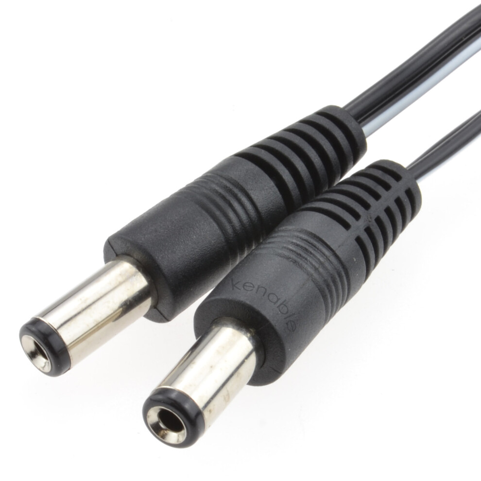 Kenable 2.1Mm X 5.5Mm Dc Connector Lead Male To Male Power Cable 0.5M