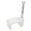 FLAT White  7mm Cable Clips for 1mm2 Twin & Earth Cables [100 Pack] 1