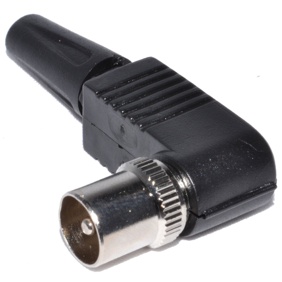 Kenable Rf Aerial Right Angled Male Plug Solder Terminal For Coax Cable [2 Pack]