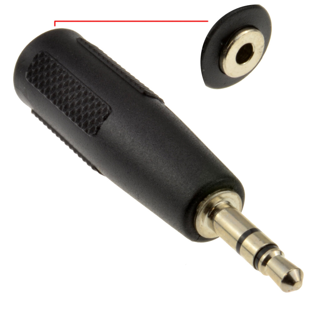 kenable 2.5mm Stereo Socket to 3.5mm Stereo Jack Plug Adapter