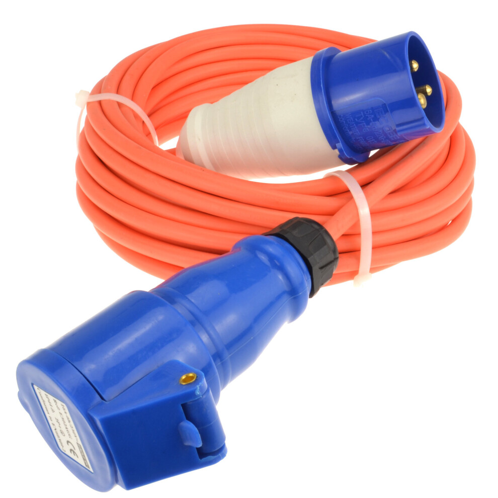 Kenable Caravan Motorhome 16A 3Pin Electric Hookup Mains Extension Cable 10M 5055383497904