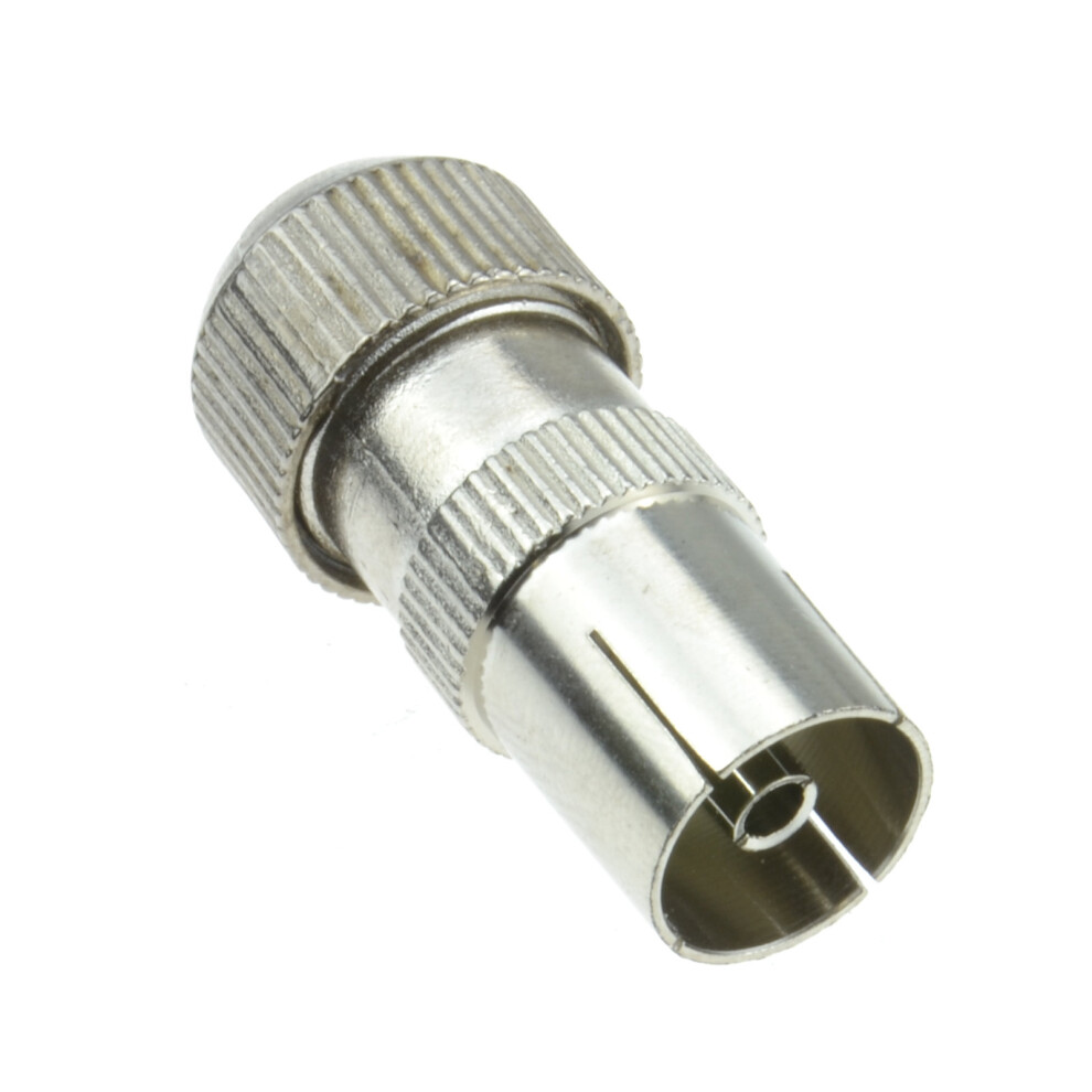 kenable TV RF Female Self Crimping Coax Plug for Coaxial Cables