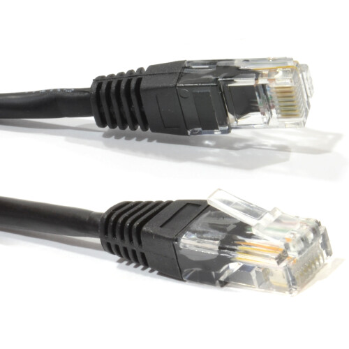 kenable kenable Black Network Ethernet RJ45 Cat5E CCA UTP PATCH 26AWG Cable Lead  3m 1