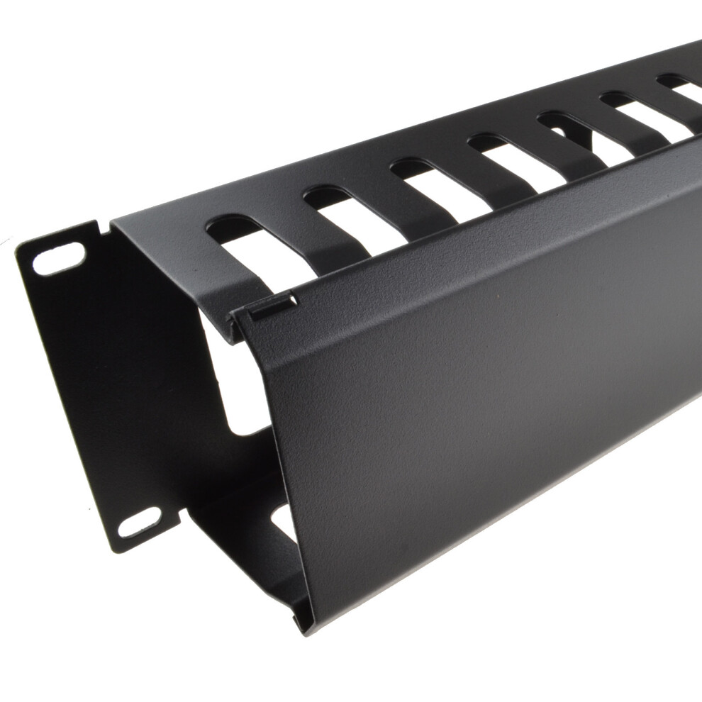 Kenable 2U 19 Inch Data Comms Network Cabinet Cable Management Bar With Vents