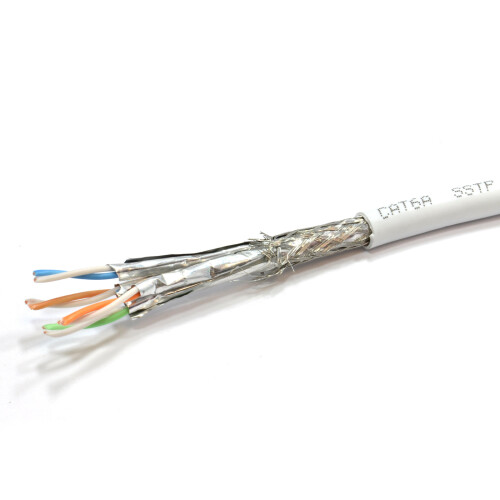 kenable kenable Cat6A SSTP Snagless RJ45 Network Ethernet 10GIG Cable  0.3m WHITE 2