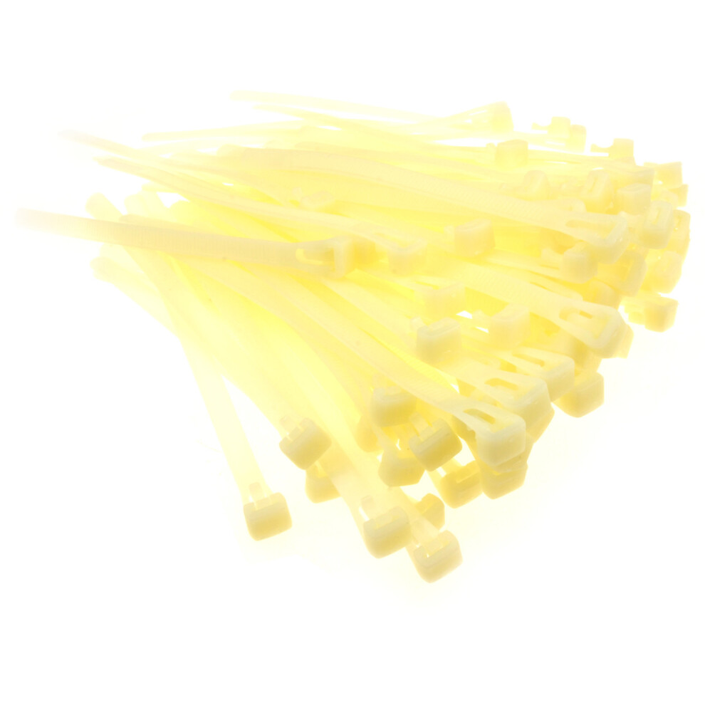 Easy Release Cable Ties 7.6mm x 250mm Releasable Reusable Black [25 Pack]