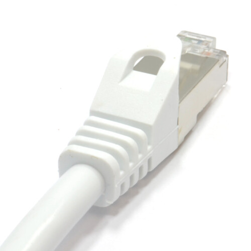 kenable kenable Cat6A SSTP Snagless RJ45 Network Ethernet 10GIG Cable  0.3m WHITE 1
