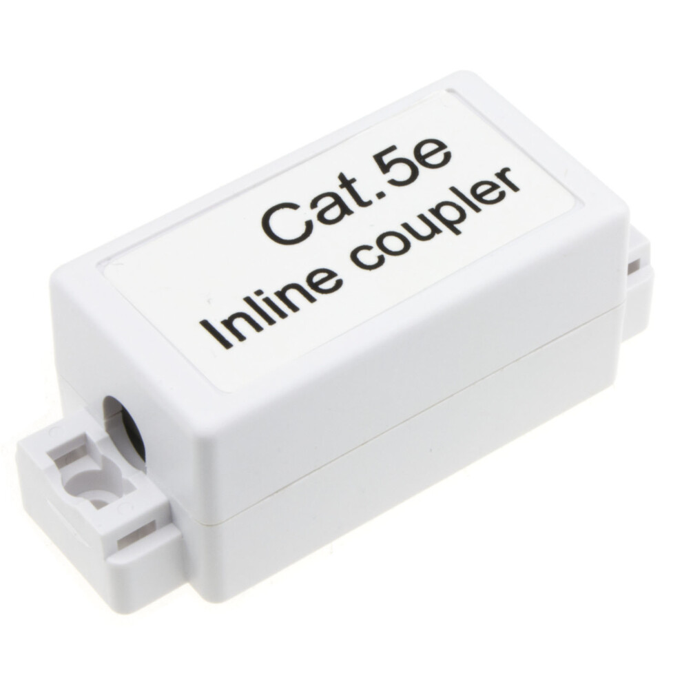kenable Inline Punch Down Coupler for Lan Cables CAT5e White