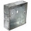 kenable Flush Single Galvanised Steel Back Box With Fixed Lugs 25mm 1