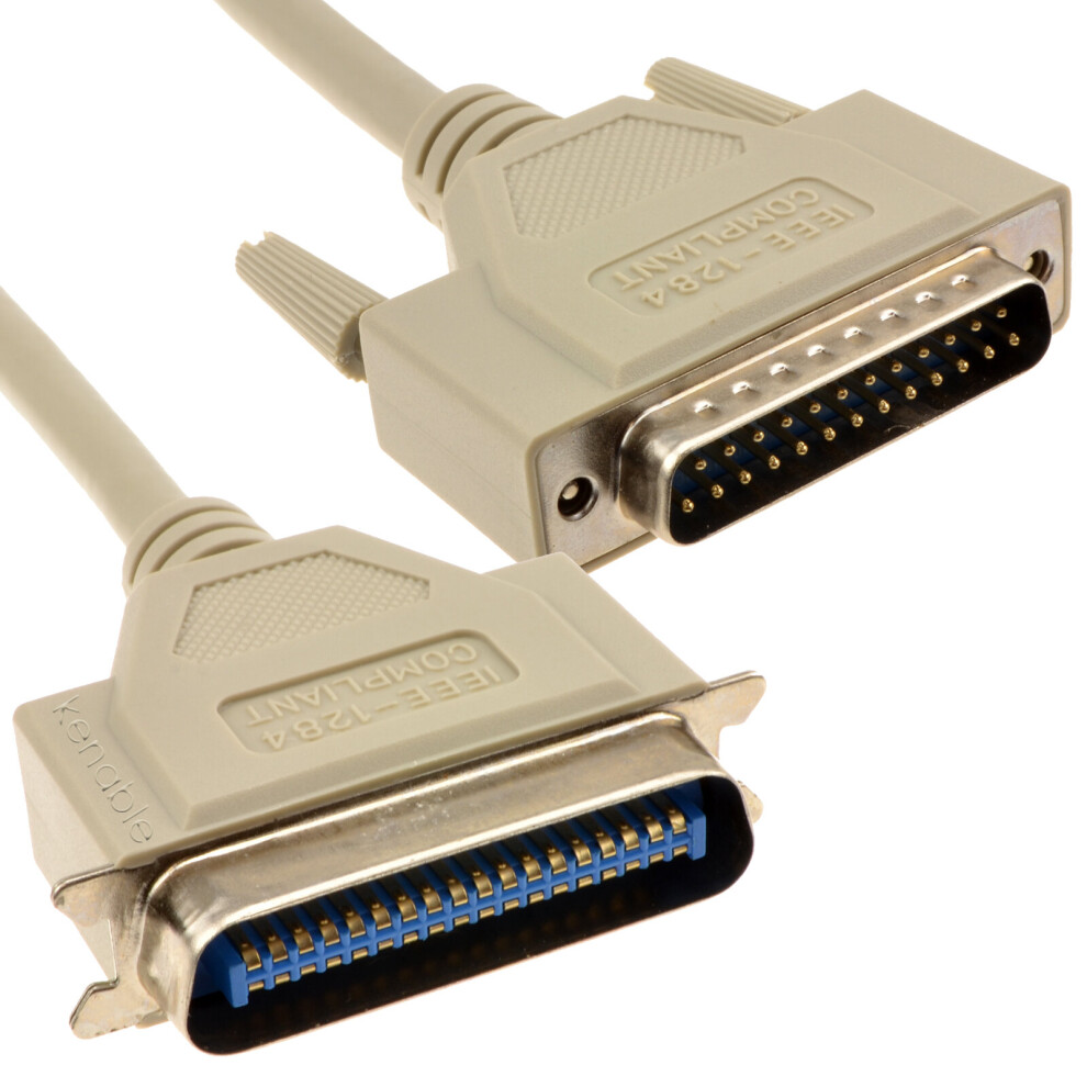 Kenable Ieee1284 Printer Cable - 25 Pin Male To 36 Pin Centronic Male- 2M