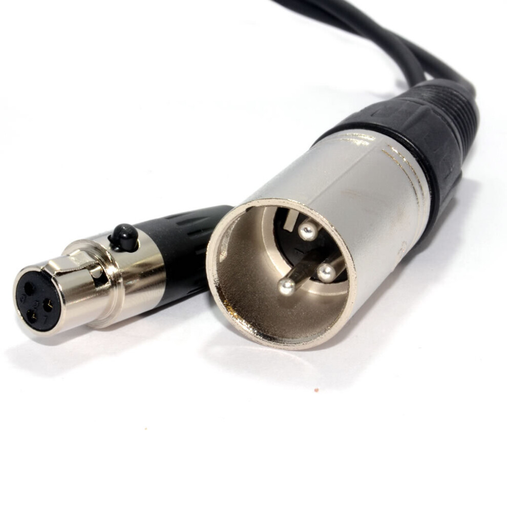 Kenable 3 Pin Male Xlr Plug To 3 Socket Female Mini Xlr Cable 2M