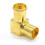 kenable RF Right Angle Adapter Plug to Socket For TV Coax Aerial Cables GOLD 1