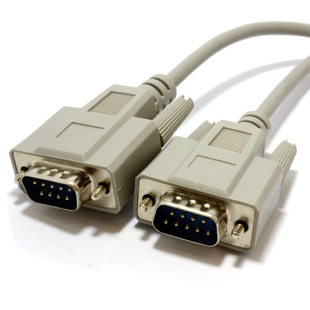 kenable Serial RS232 9 Pin Male to 9 Pin Male EGA Monitor Cable 2m