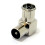 kenable RF Right Angle Adapter Plug to Socket For TV Coax Aerial Cables METAL 1
