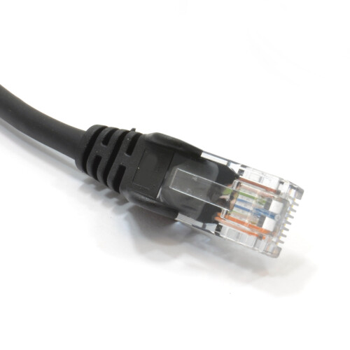 kenable kenable Black Network Ethernet RJ45 Cat5E CCA UTP PATCH 26AWG Cable 0.3m 30cm 2