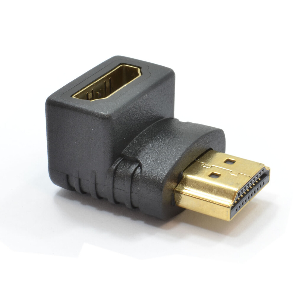 kenable HDMI Male to Female Right Angled Adapter 90 Degrees