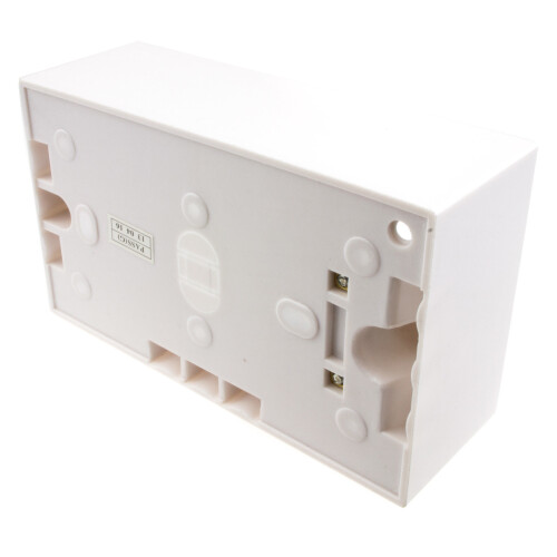 kenable kenable Surface Mount Back Box Pattress Box 2 Gang 47mm with Cable Holder 2